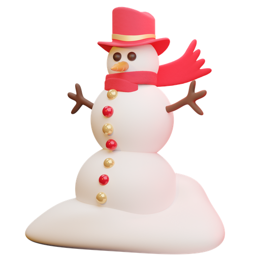Cold, winter, snowman, christmas 3D illustration - Free download