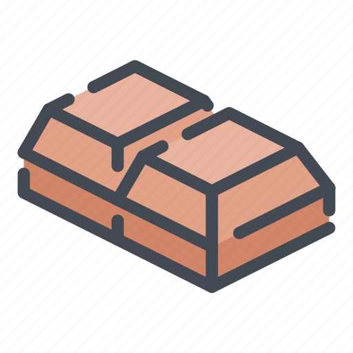 Chocolate, piece, block, bar, choco, cocoa icon - Download on Iconfinder