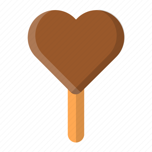 Brown, chocolate, cocoa, delicious, dessert, heart, sweet icon - Download on Iconfinder