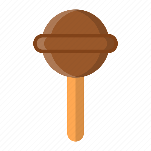Brown, chocolate, cocoa, delicious, dessert, lollipop, sweet icon - Download on Iconfinder
