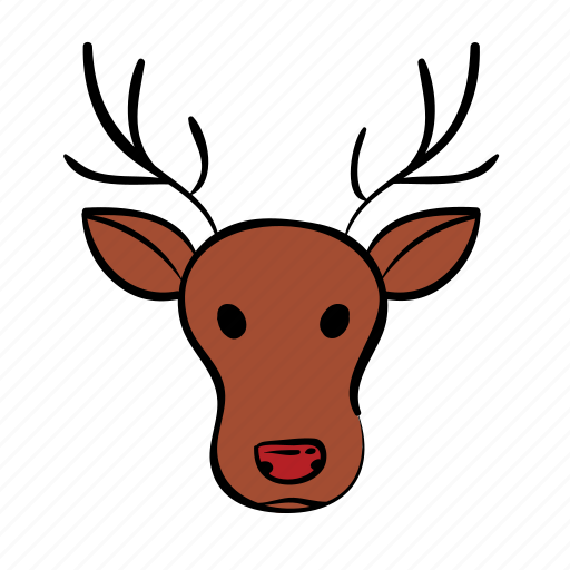 Reindeer, rudolph, christmas, deer, sled, santa claus icon - Download on Iconfinder