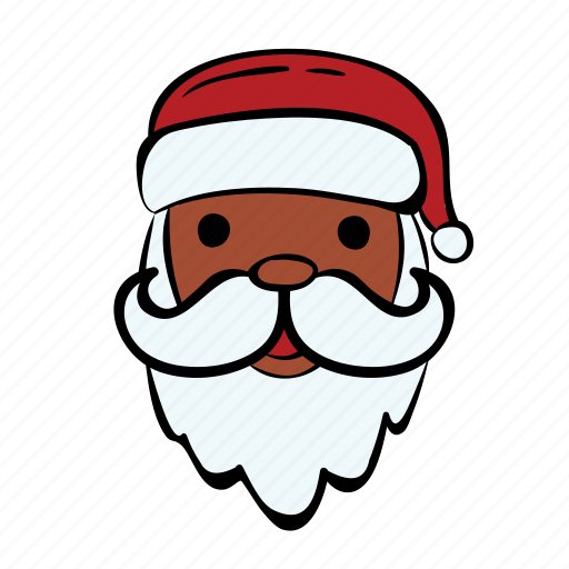 Santa, claus, christmas, holiday, gift, black icon - Download on Iconfinder
