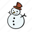 snowman, snow, winter, christmas, xmas, cold 