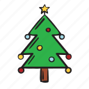 tree, christmas, decoration, ornament, blinker, plant