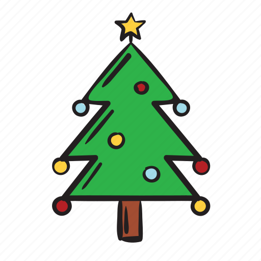 Tree, christmas, decoration, ornament, blinker, plant icon - Download on Iconfinder
