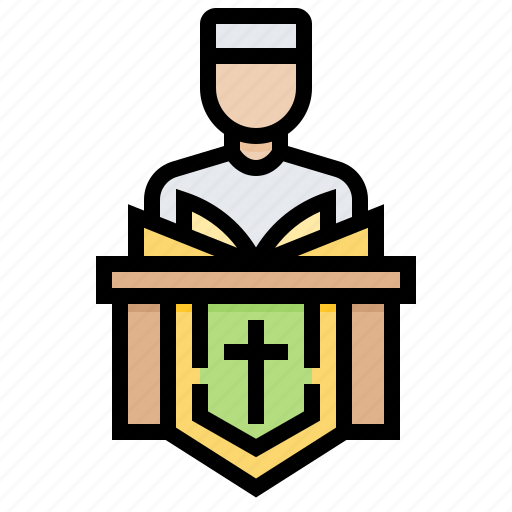 Baptist, bible, pope, priest, rite, ritual, speech icon - Download on Iconfinder
