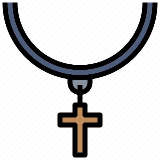 Catholic, christian, necklace, religion, religious, rosary icon - Download on Iconfinder