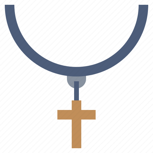 Catholic, christian, necklace, religion, religious, rosary icon - Download on Iconfinder