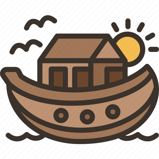 Noah, ark, ship, god, animals icon - Download on Iconfinder
