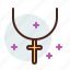 christian, cross, necklace, religion 