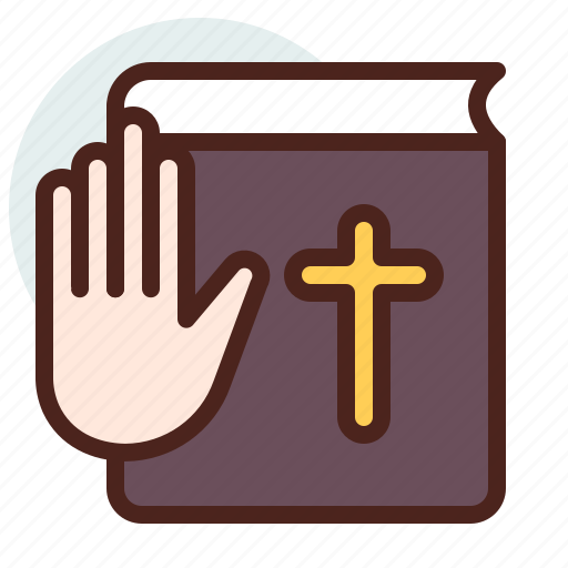 Bible, christian, hand, on, religion icon - Download on Iconfinder