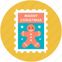 christmas card, christmas greeting, gingerbread, greeting card, wishing card