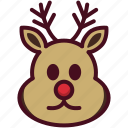 reindeer, winter, santa, christmas