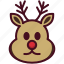 reindeer, winter, santa, christmas 