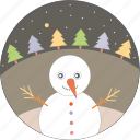 christmas, snowman, winter, celebration, snowflake