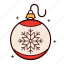 balls, christmas, decoration, holiday, ornament, snowflake 