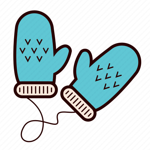 Christmas, gloves, holiday, knit, mittens, warm, winter icon - Download on Iconfinder