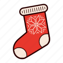 christmas, christmas stock, decoration, gift, present, snowflake, stocking 