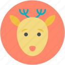 animal head, christmas reindeer, deer head, elk, reindeer head