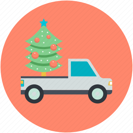 Christmas shopping, christmas tree, tree, tree shopping, truck icon - Download on Iconfinder