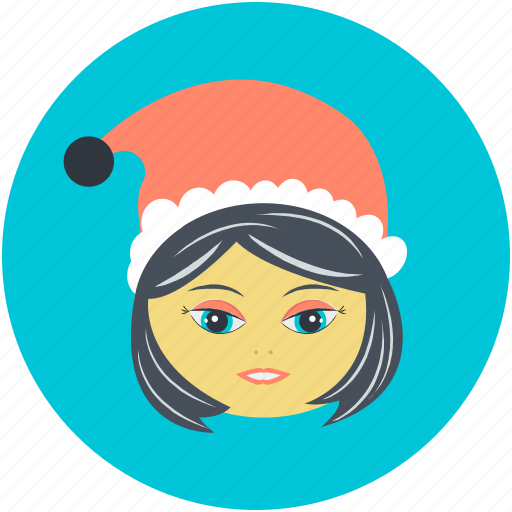 Avatar, christmas, christmas avatar, girl face, teen ager icon - Download on Iconfinder