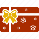 bow, card, christmas, gift, gift card, shopping, snowflake