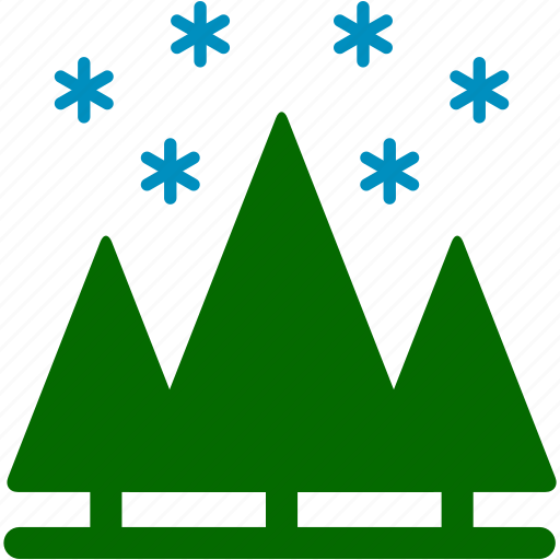 Christmas, cold, pines, plants, snow, snowflake, winter icon - Download on Iconfinder