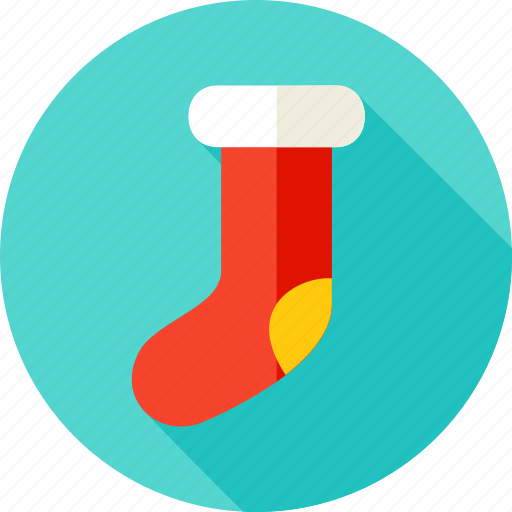 Christmas, gift sock, happy, merry, new year, present, sock icon - Download on Iconfinder
