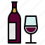 alcohol, beverage, bottle, glass, wine 