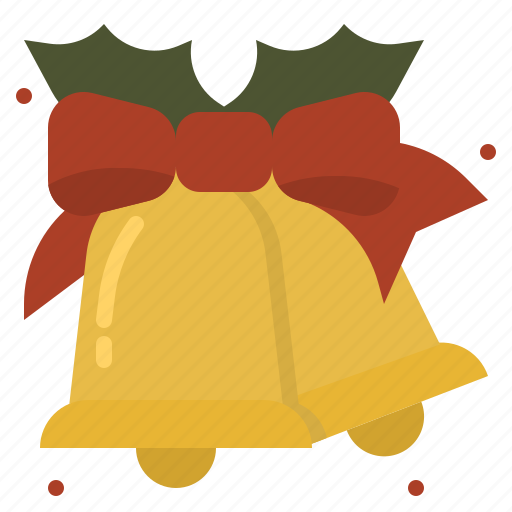 Bell, celebrations, christmas, ribbon icon - Download on Iconfinder