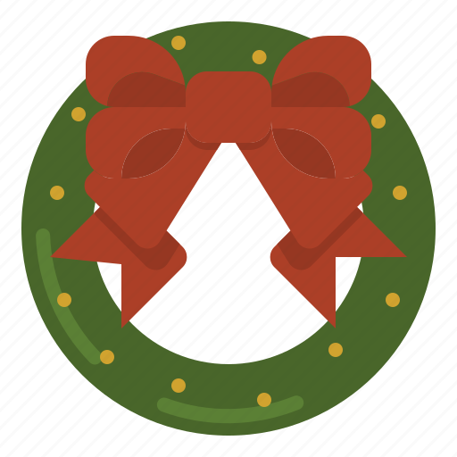 Christmas, decoration, ribbon, wreath icon - Download on Iconfinder