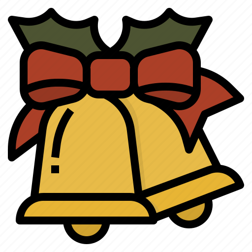 Bell, celebrations, christmas, ribbon icon - Download on Iconfinder