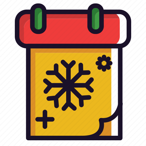Calendar, christmas, date, season, snow, winter, xmas icon - Download on Iconfinder