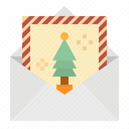 Card, christmas, gift, greeting, pine icon - Download on Iconfinder