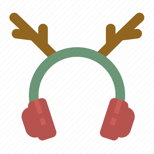 Christmas, cold, deer, earmuffs, winter icon - Download on Iconfinder