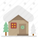 cabin, christmas, home, house, winter