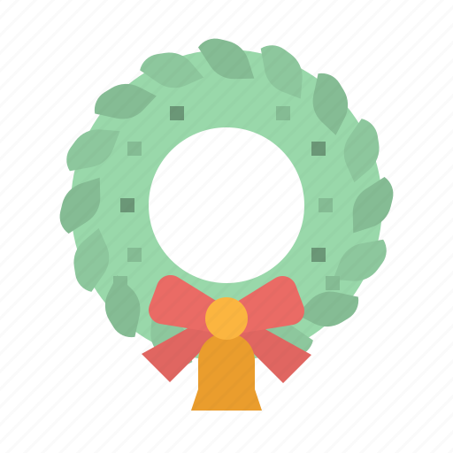 Bell, bow, christmas, decoration, wreath icon - Download on Iconfinder