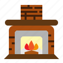 fire, fireplace, furniture, households