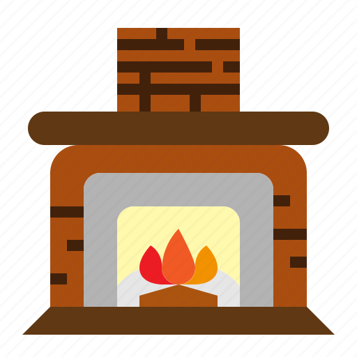 Fire, fireplace, furniture, households icon - Download on Iconfinder