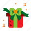 christmas, gift, present, ribbon 