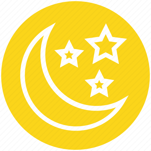 Christmas, decoration, moon, night party, stars icon - Download on Iconfinder