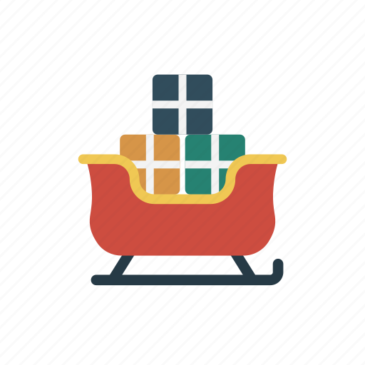 Christmas, gift, santa, sledge, sleigh icon - Download on Iconfinder