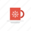 coffee, cup, flake, snow, tea 