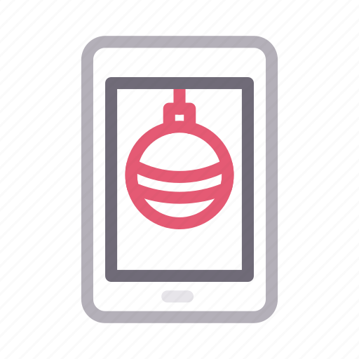 Bauble, christmas, decoration, mobile, phone icon - Download on Iconfinder