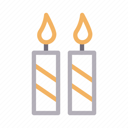 Candle, christmas, decoration, flame, party icon - Download on Iconfinder