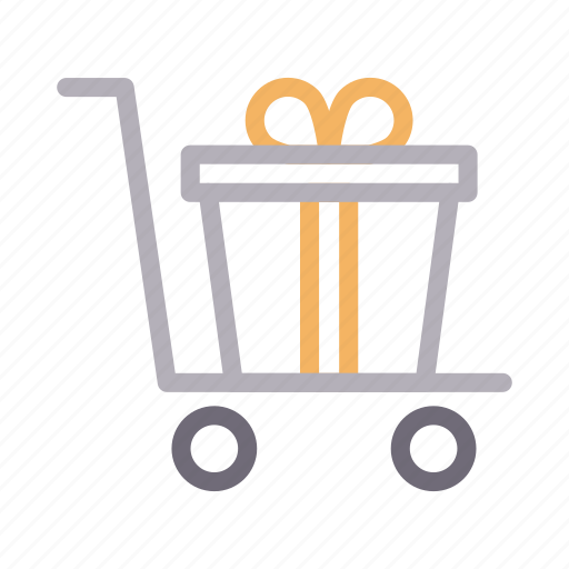 Christmas, gift, party, present, trolley icon - Download on Iconfinder