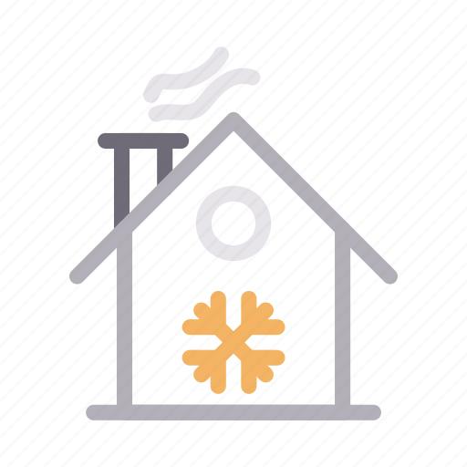 Chimney, home, house, snowflake, winter icon - Download on Iconfinder