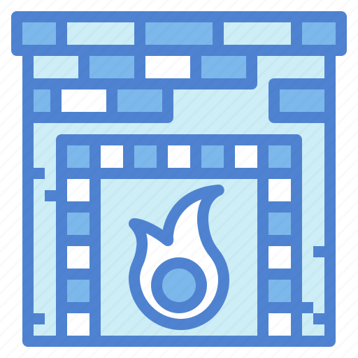 Fire, fireplace, living, room, warm icon - Download on Iconfinder