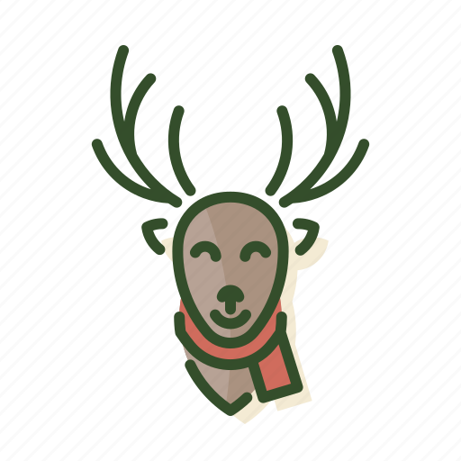 Christmas, deer, head, reindeer icon - Download on Iconfinder