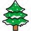 christmas, christmas tree, snow, tree, winter 